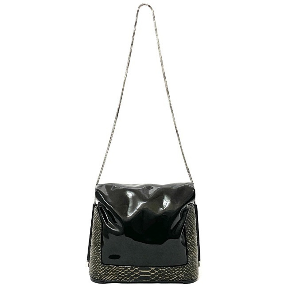 Phillip Lim Python Leather Shoulder Bag Black - image 3